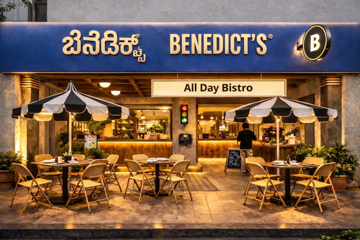 Benedict's All Day Bistro storefront